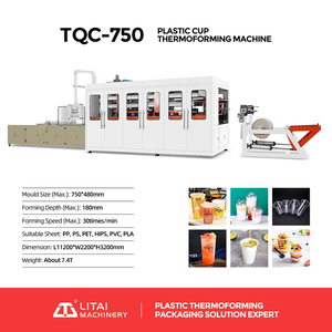 Hoàn toàn tự động ổ đĩa thủy lực dùng một lần Tấm nhựa và ly làm cho dây chuyền sản xuất máy - Product Image 5