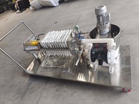RVS kleine filterpersmachine voor wijnproductie, filtratie-apparatuur, food grade plaatfilter voor drankenverwerking