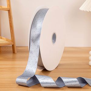 Ruban en acétate à pois de 2,5 cm/4 cm de qualité supérieure pour fleuristes, emballage cadeau haut de gamme, 100 yards/rouleau - Product Image 3