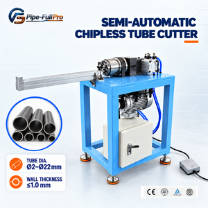 Coupe-tube sans bavure pour la production CVC – Machine de découpe semi-automatique sans ébavures pour tuyaux en acier inoxydable et en cuivre - Product Image 1