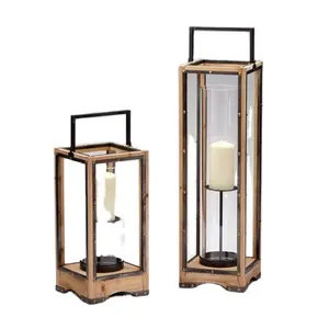 Home A Memory Becomes a Treasure Flameless Candles Copper wood Lanterns