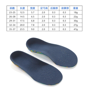 Plantillas ortopédicas para niños con soporte de arco ligero para el cuidado de los pies para niños - Product Image 5
