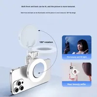 Lampe de remplissage pour téléphone portable à clipser, portable, pour embellir, température de couleur réglable, lampe de beauté pour selfie avec miroir