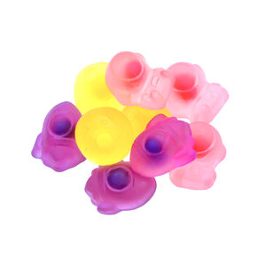 아모스 달콤한 과일 사탕 사용자 정의 동물 다른 모양 파열 주스 할랄 구미 사탕 - Product Image 3