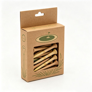 Boîte d'emballage en carton imprimé personnalisée pour tee de golf - Product Image 6