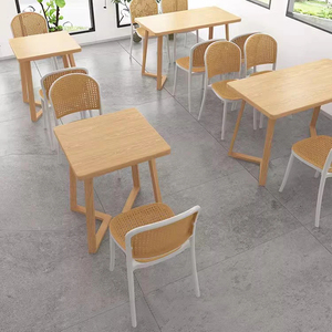 Hiện đại mây vườn Ghế Nhà Hàng PP nhựa <span class=keywords><strong>Stackable</strong></span> mây ghế ăn và bảng thiết lập - Product Image 3