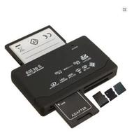 Lector de Tarjetas de Memoria 6 en 1, Lector de Tarjetas Interno USB, Lector de Tarjetas SD, SDHC, Mini, Micro, M2, MMC, XD, CF para Computadora Portátil, Cámara Digital, Plástico