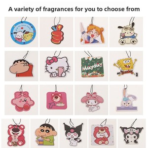 Diffuseurs de parfum suspendus pour <span class=keywords><strong>voiture</strong></span>, motifs de dessins animés, parfum léger longue durée pour l'intérieur de la <span class=keywords><strong>voiture</strong></span> - Product Image 2