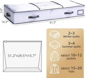 Organizadores de Ropa Cuadrados Personalizados, Bolsas de Almacenamiento para Edredones y Colchas, Ahorro de Espacio, Decorativos, para Armarios - Product Image 4