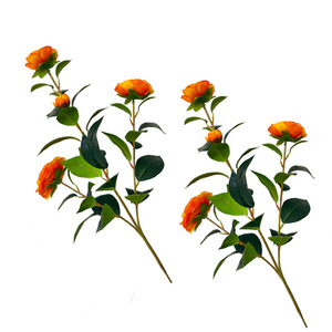 Nuevo diseño Planta Flor artificial Camelia artificial Color rojo Flores de seda Árbol artificial Camelia al por mayor - Product Image 5