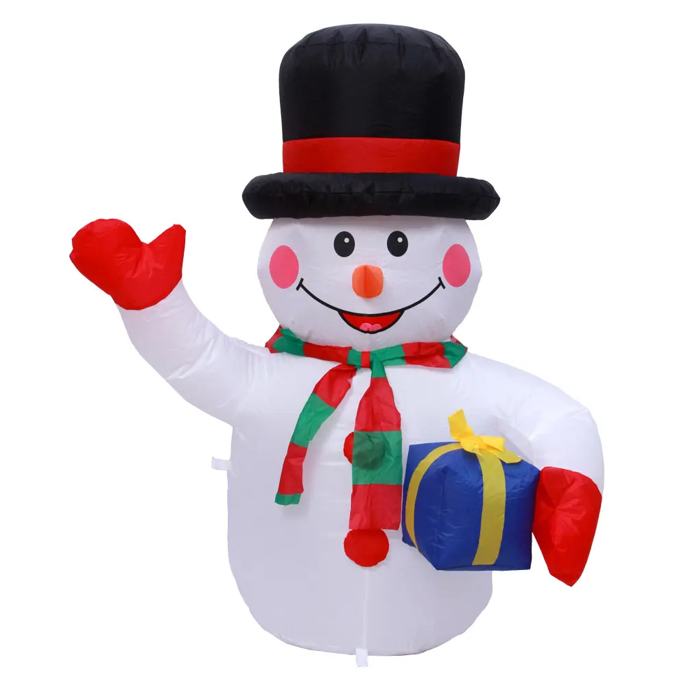 1.2m Amazon Inflatable Christmas Snowman Outdoor Decorations With LED Light