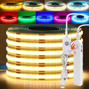 Lumière nocturne flexible sous l'armoire, les escaliers et la garde-robe, avec détecteur de mouvement <span class=keywords><strong>LED</strong></span> COB 5V, fonctionne avec USB ou piles, pour un éclairage automatique - Product Image 5