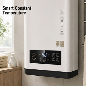 Chauffe-eau instantané au <span class=keywords><strong>gaz</strong></span> naturel 12L OEM ODM, haute efficacité, affichage LED, protection contre la surchauffe, durable, échappement équilibré - Product Image 4