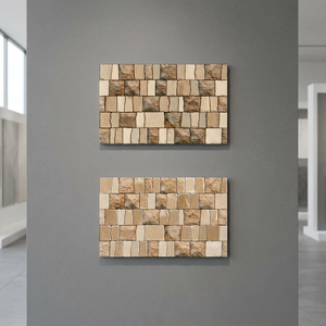 Vistaar Brand Sky Stone 3D Satin Matt Embossed 10mm Thickness Elevation 300x450mm Ceramic Wall Tiles - Product Image 2