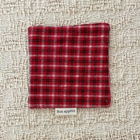 Nouveau Dessous de Plat Carré en Tissu Plaid Rouge et Vert pour l'Automne et l'Hiver, Style Coréen, Isolation Thermique, Idéal pour la Maison, la Cuisine et les Cafés
