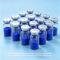 Peptide de cuivre bleu GHK-Cu Polypeptide Matières premières cosmétiques Blanchissant et hydratant Faible quantité minimale de commande Garantie de dédouanement