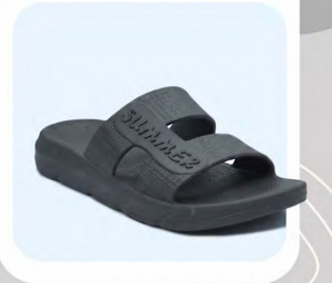 Sandali Unisex in EVA con Doppio Cinturino, Comodi, Misura 30, Piatti, Estivi, Tinta Unita, Punta Aperta - Product Image 4