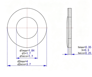 High Load Capacity Thick Flat DIN 9021 Stainless Steel M12 Large OD Heavy CE ISO - Product Image 3