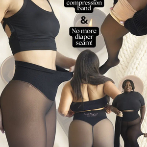 2025 Newest Popular Translucent Thermal Winter Warm Fake <strong>Dark</strong> Skin <strong>Brown</strong> Fleece Lined High Waist Breathable Snagging <strong>Leggings</strong> - Product Image 1