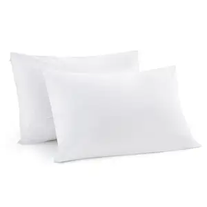 Waterproof Pillow Protectors with Zipper Standard Size Polyester Pillow Cases Soft Pillow Covers