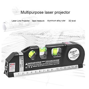 Ruban de mesure numérique en acier inoxydable, ligne laser automatique horizontale verticale électronique noire <span class=keywords><strong>4</strong></span> en 1 - Product Image 2