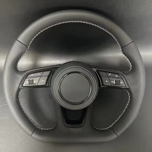 Haute qualité pour Audi B9 assemblage de volant en cuir de carbone modifié pour A4 A3 A5 A6 B6 RS7 <span class=keywords><strong>S</strong></span> <span class=keywords><strong>RS6</strong></span> C8 R8 A7 Q7 Q5 Q3 - Product Image 5