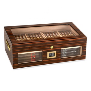 Humidor Cabinet Humidor Box Handmade Humidity Cigar Boxes Case Wholesale Storage Custom Spanish Cedar Cigar Box Humidor Cabinet