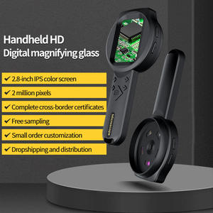 Loupe portative avec objectif de caméra 16MP et lumière à 15 LED pour l'industrie, microscope numérique avec écran 2,8 pouces, caméra 500X - Product Image 2