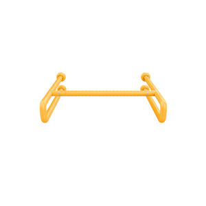 Barre d'appui de sécurité pour salle de bain 650x650mm Jaune Antidérapant Plastique Acier Inoxydable pour Personnes Âgées et Handicapées - Product Image 1