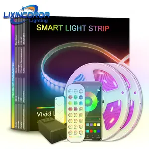 In Stock In Italy, smart LED Strip Lights 15M light dancing with Music Microphone mode Timing Function