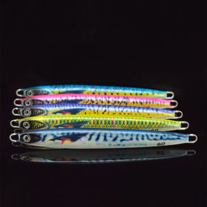 JIGGINGSOUL-RTS314-40g 60G 80G 100G Metalen Jig Snel Jigging Palmen Tandbaars Zwaardvis Glow Jig Haarstaart Loodvissen Lokaas Zout Water - Product Image 3