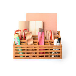 Étagère de rangement en bambou à prix compétitif Support de fournitures de bureau flexible de la meilleure qualité - Product Image 5