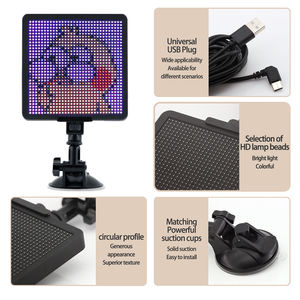 Logo de l'écran numérique LED Fenêtre arrière de voiture Lumière LED Affichage de voiture APP contrôle voiture Affichage LED publicité - Product Image 2