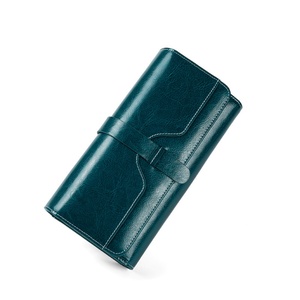 Fashion High Quality Genuine Leather Vintage RFID Zipper Short Card Holder <b>Ladies</b> Girls Purse <b>Wallets</b> for Women - Product Image 3