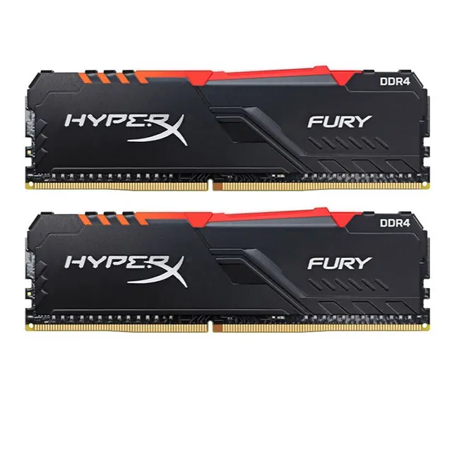 Thẻ Nhớ Máy Tính Để Bàn Kingston FURY 16GB 2*8GB DDR4 3600 Thanh Đèn RGB Dòng Beast