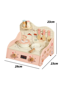 Bằng Gỗ Mini Xách Tay Nhà Bếp Đồ Chơi Tăng Cường Trẻ Em Của Vấn đề Kỹ Năng Giải Quyết Và Tốt Động Cơ Khả Năng Trong Giả Vờ Chơi - Product Image 5