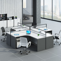YGZ25 mobilier de bureau double face au design moderne de qualité, table pour personnel, poste de travail, bureau