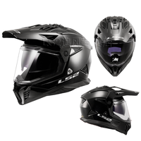 Casque de moto LS2 MX702 Rally à double visière, certifié ABS PC, pour toutes saisons, visière double, motocross, descente, état neuf