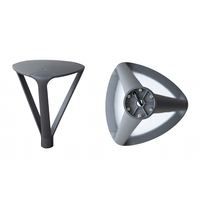 Lampu Tiang Taman Villa LED AC PC IP65 30W CCC untuk Eropa