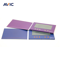 Brochure vidéo personnalisée OEM pour invitation et cadeau, brochure vidéo de mariage, carte de vœux vidéo et envoi avec écran LCD