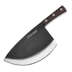 Piccolo cuoco 9.5 pollici forgiato a mano coltello da macellaio in acciaio al carbonio lama Super affilata con impugnatura antiscivolo per il taglio della cucina - Product Image 1