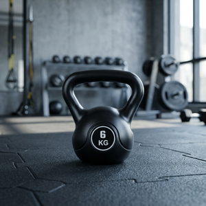 FitLover - Pesa Rusa de Plástico Antideslizante de 6.038 kg para Entrenamiento en Casa, Superficie con Recubrimiento en Polvo, Color Negro - Product Image 3