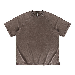 Vente en gros Chemise unisexe de qualité supérieure T-shirt vierge en coton épais T-shirt pour homme délavé vintage personnalisé - Product Image 4