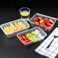 Contenants alimentaires jetables avec couvercles hermétiques, boîtes de préparation de repas, étanches, compatibles micro-ondes, lave-vaisselle et congélateur