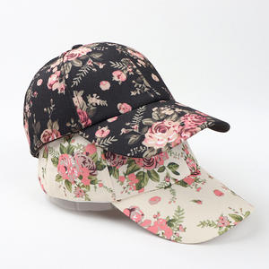 Fleur florale imprimé papa sangle chapeau chapeau de soleil Snap Back été Rose maille casquette femmes <span class=keywords><strong>Skate</strong></span> casquette de Baseball nouvelles casquettes de sport - Product Image 2