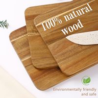 Planche à découper et plateau multifonctionnels en bois d'acacia et mangue, design moderne et durable, rangement à un niveau pour salon