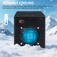 Mini refroidisseur d'eau 0,5 CV 110V/220V, refroidissement par air, pompe de récupération post-entraînement, bain de glace à immersion froide, réfrigérant écologique