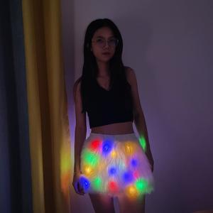 Nouvelle jupe sexy à LED, jupe en laine lumineuse, jupe en fourrure sexy pour femmes / robe - Product Image 3