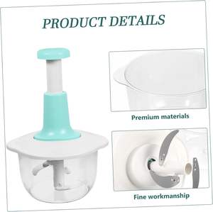 Nouveau Mixeur Plongeant Manuel Multifonctionnel 1,5 L pour la Maison, Hachoir à Viande et Légumes, Presse-Ail Manuel en Plastique - Product Image 5