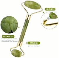 Rouleau de massage facial en jade Xiuyan, outil de lifting réutilisable pour le visage et les yeux, ensemble de rouleaux double face pour usage domestique et commercial